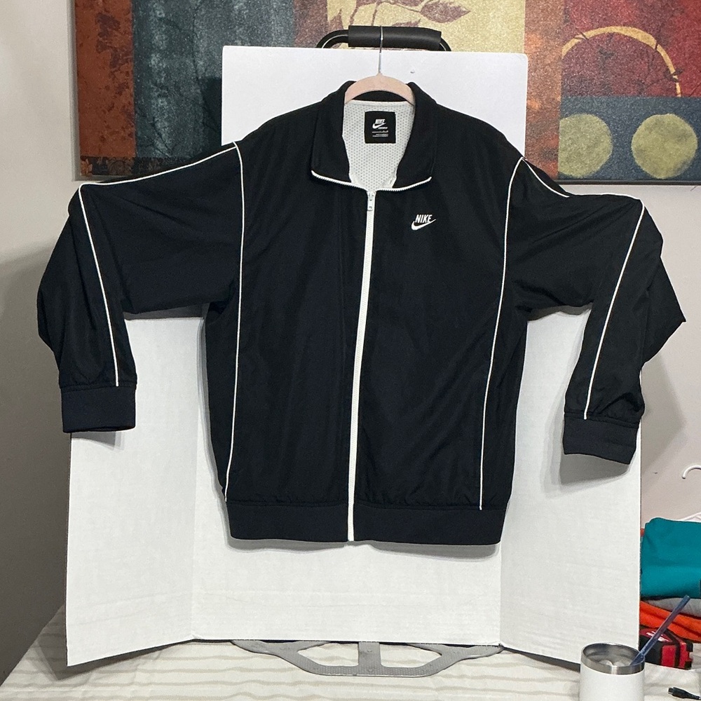 Nike Black and White Athletic Jacket